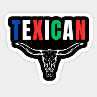 Texas Proud TEXICAN Smash-Up Sticker